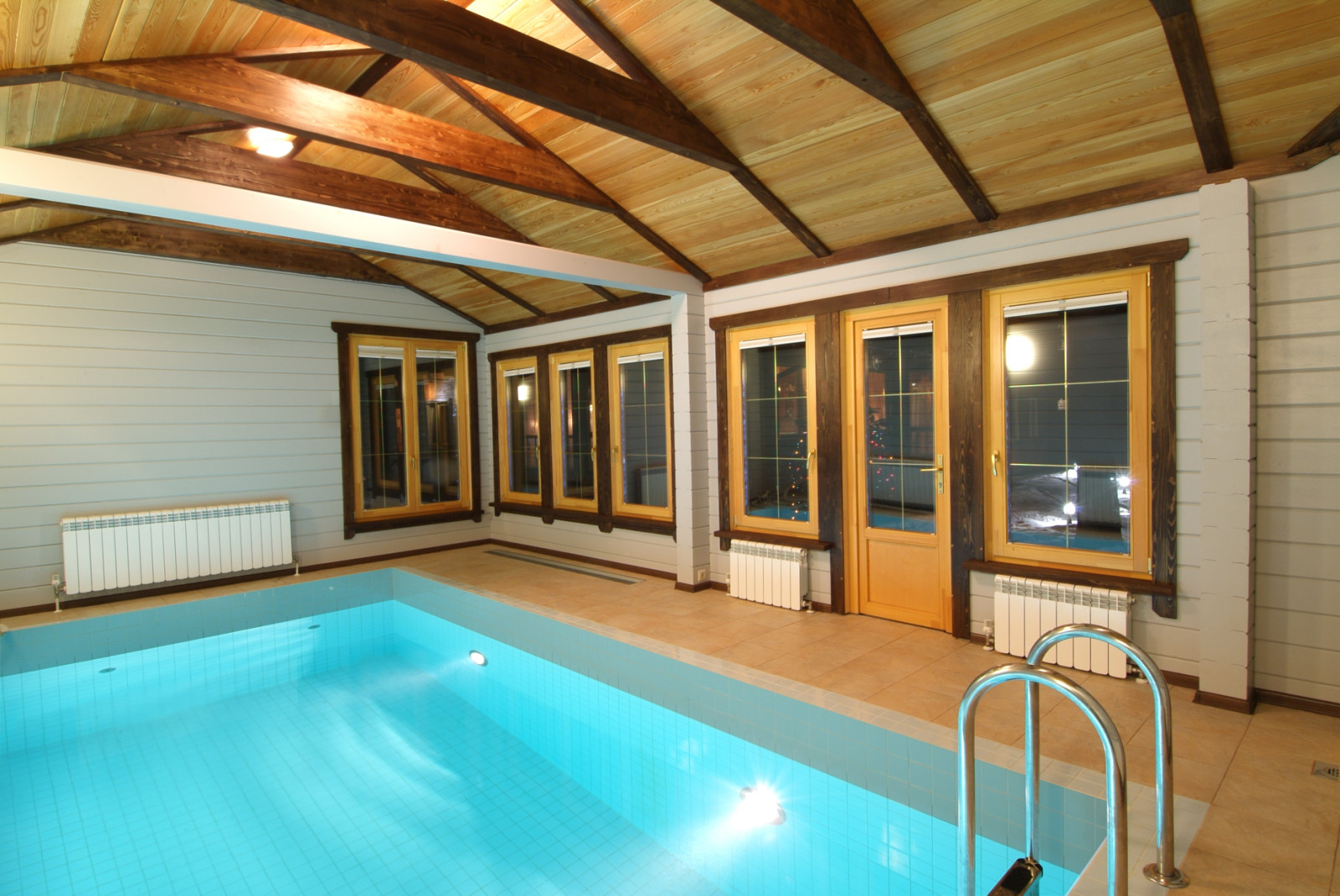 Баня в доме из клееного бруса