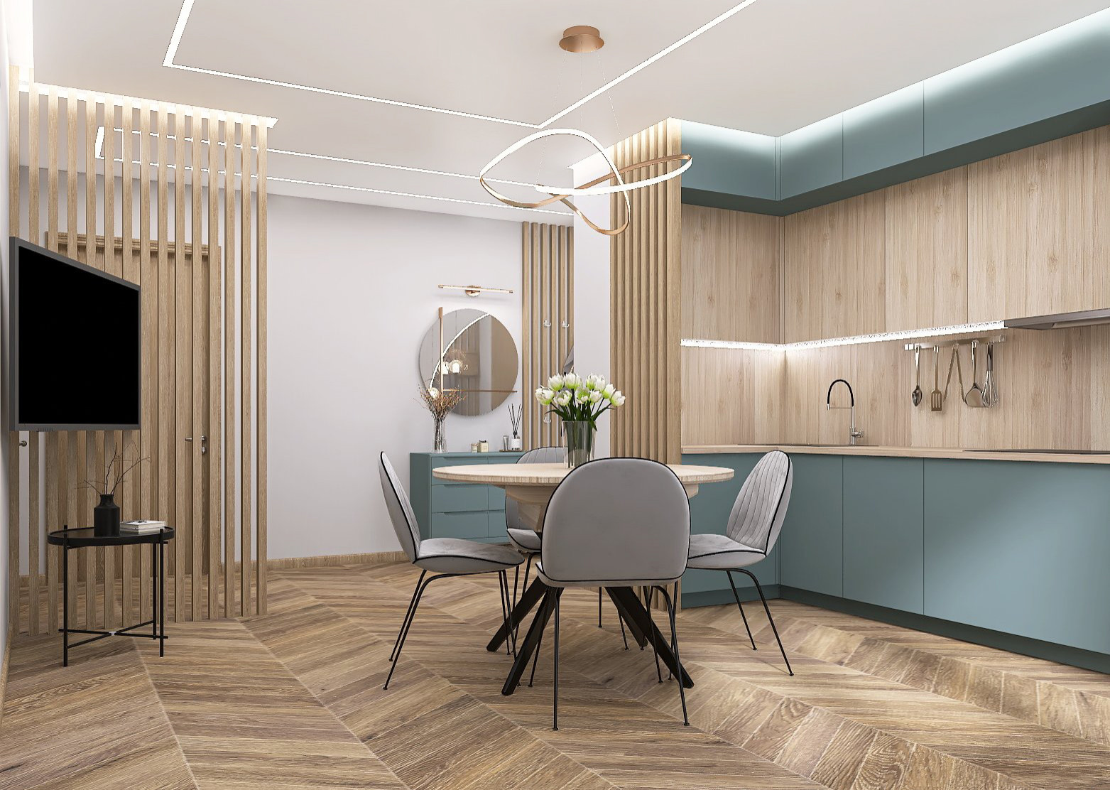 Интерьер квартиры в экостиле