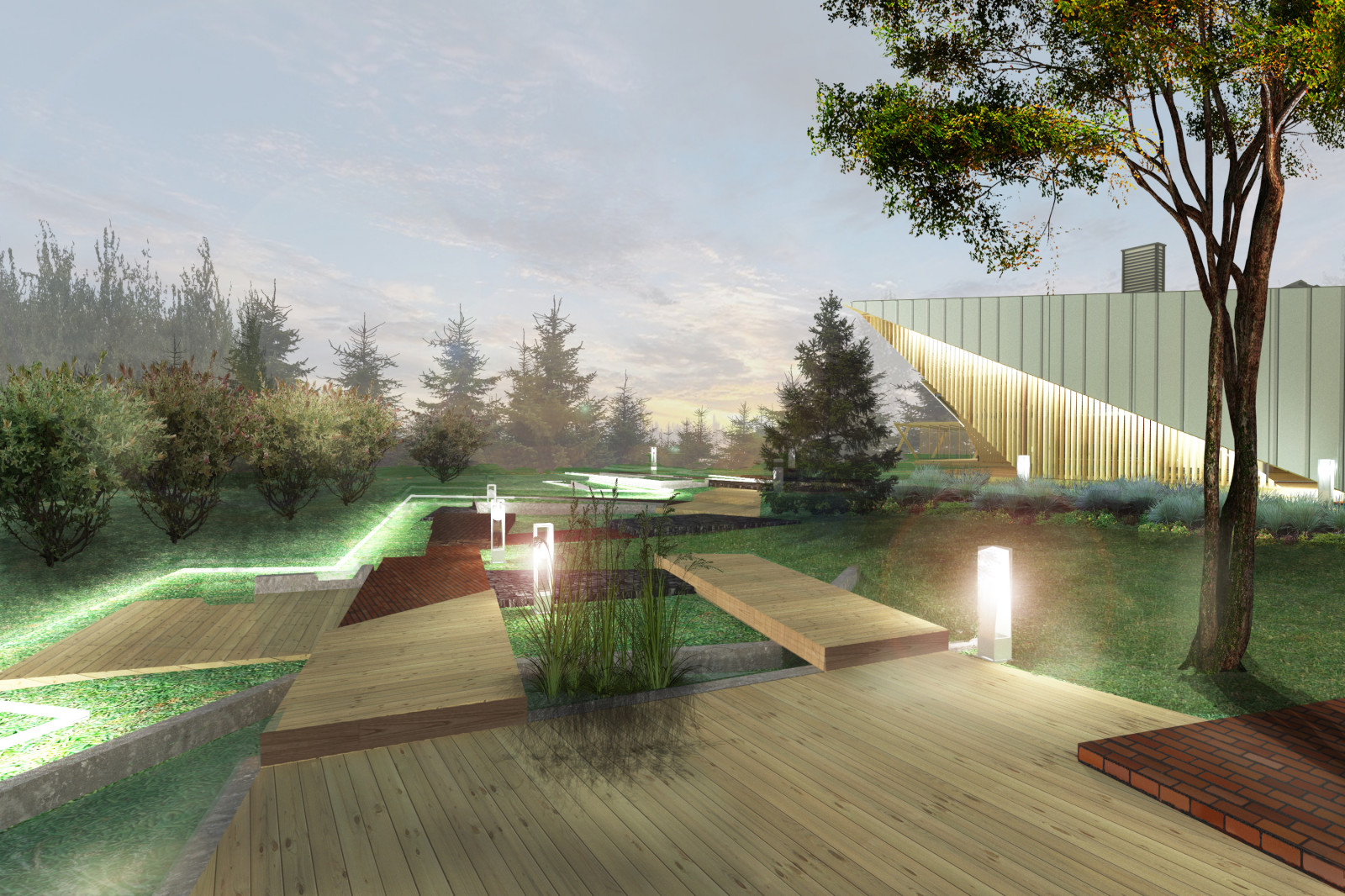 Обложка проекта: Ландшафт “Проталина” виллы “Заснеженная крона”