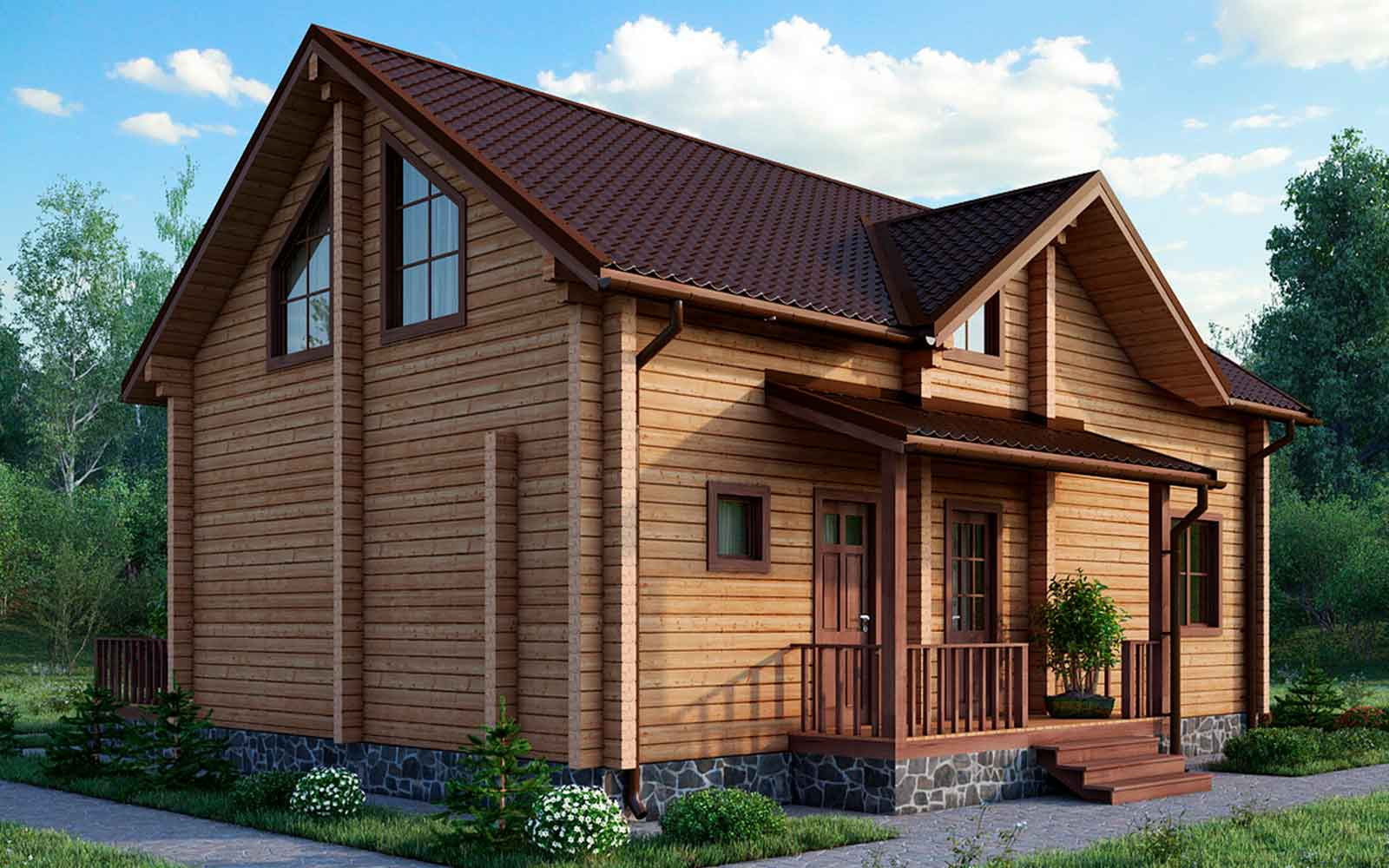 Обложка проекта: Деревянный дом, 143 кв.м.