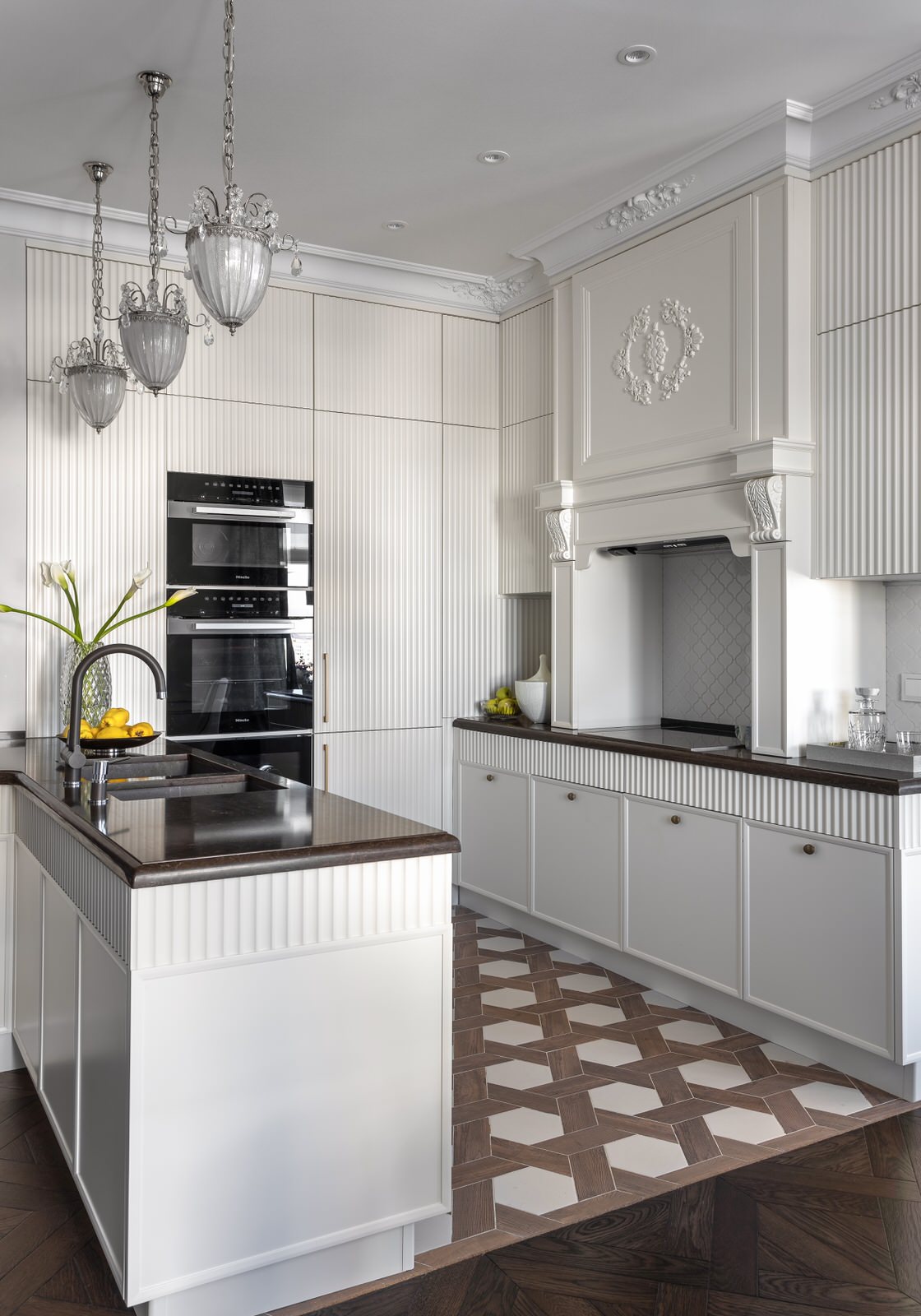 Трехкомнатная квартира с венгерским камином HQ Keramik