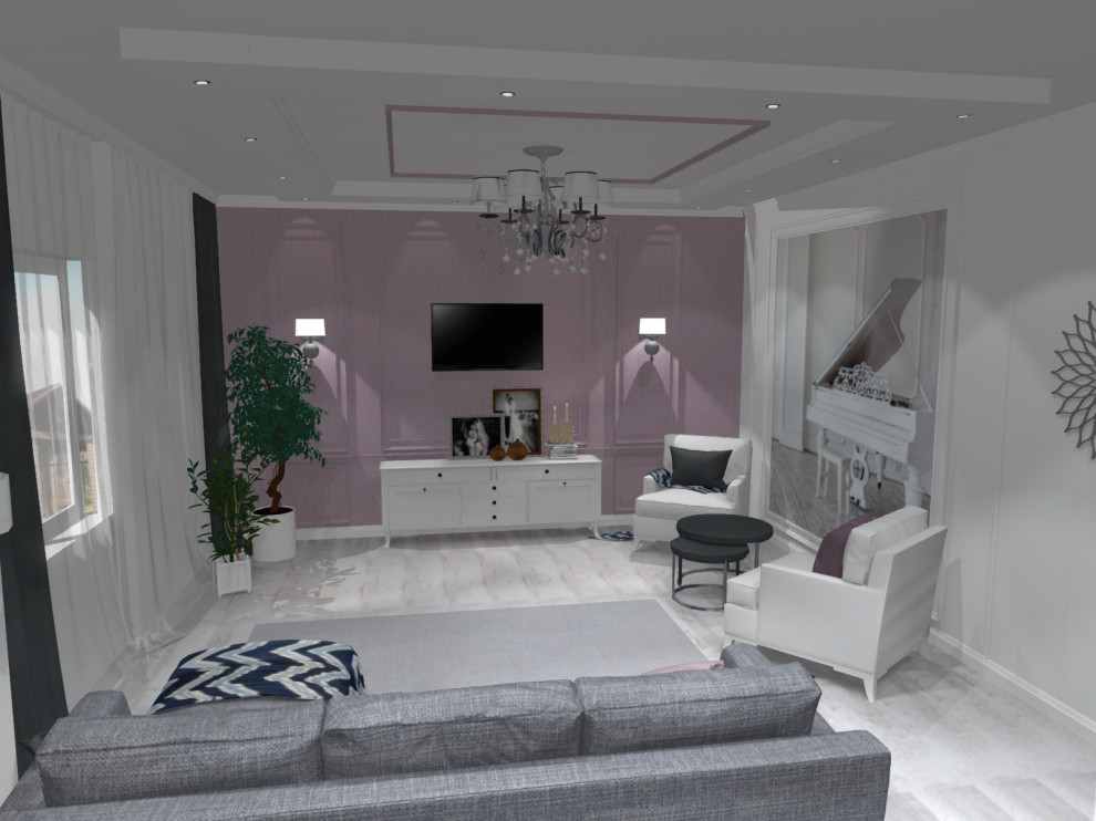 Обложка проекта: Дизайн-проект кухни-гостиной