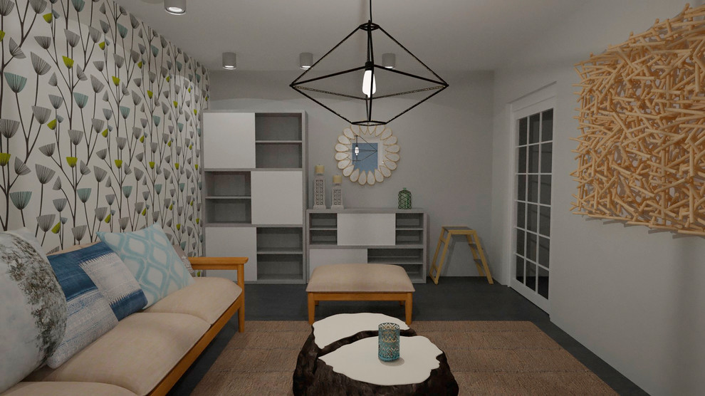 Гостиная в однокомнатной квартире