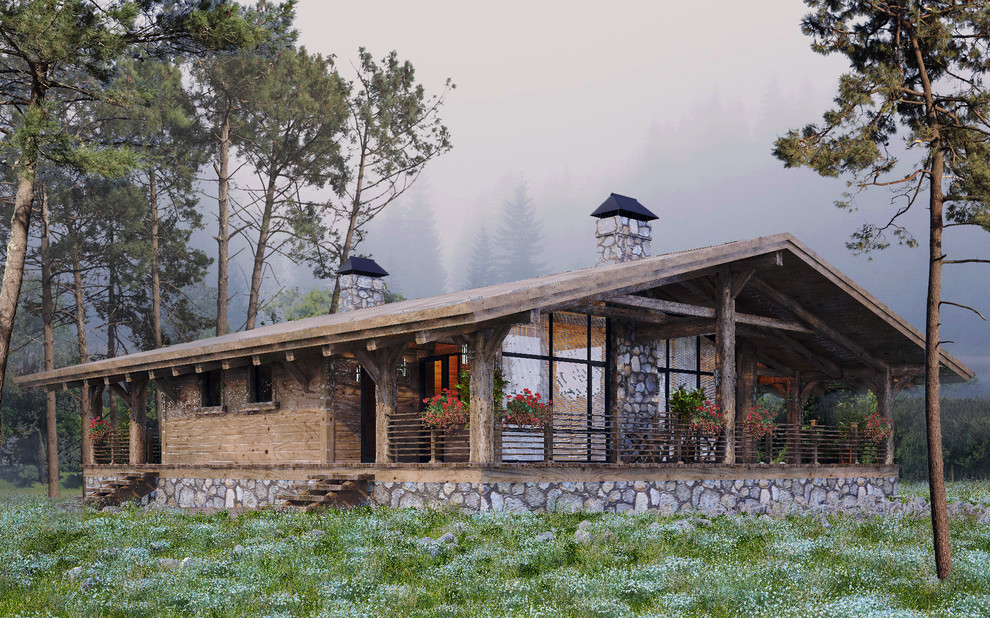 Дом на 4 гостевых номера.