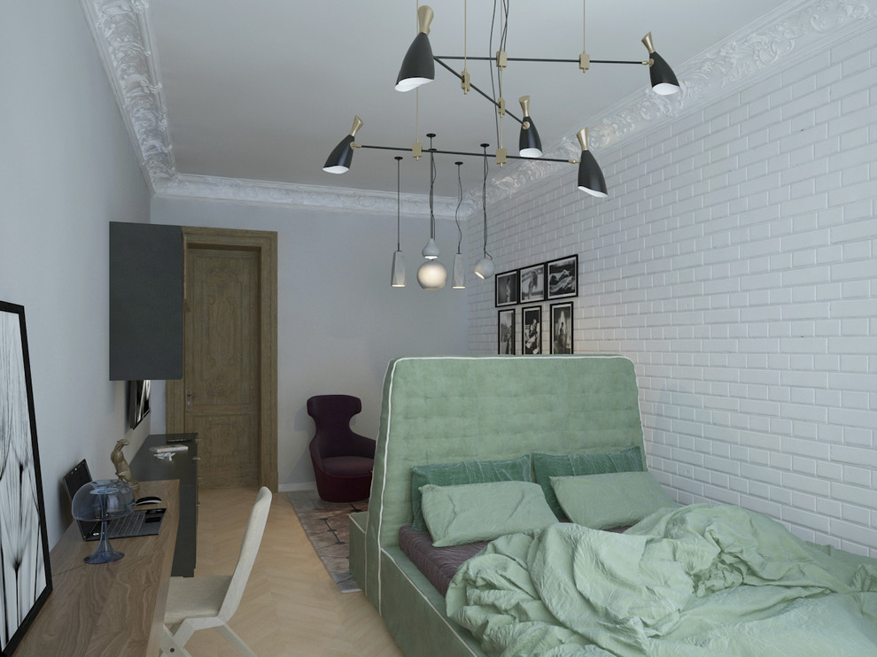 Сталинка на Ломоносовском. Дизайн детской комнаты для мальчика-подростка