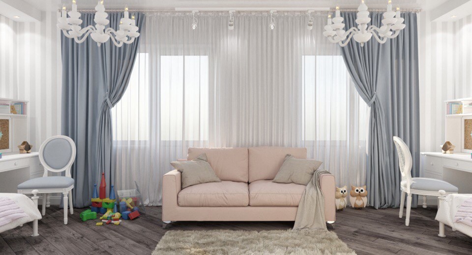 Трехкомнатная квартира для молодой семьи с тремя детьми