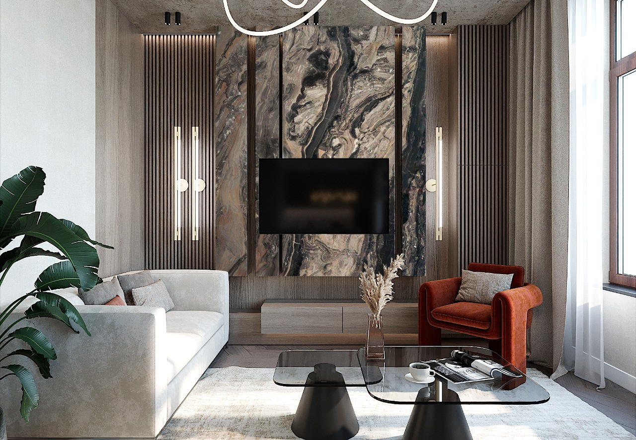 Интерьер 3-комнатной квартиры в ЖК Verona