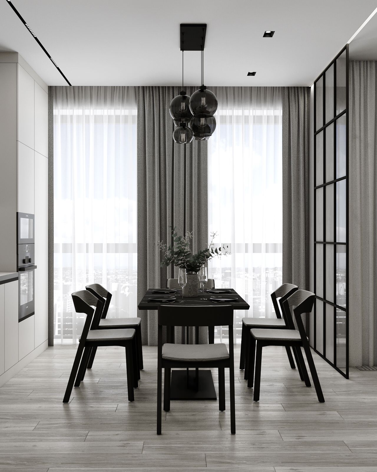 Дизайн Стильной Двухкомнатной Квартиры 74 м2 в жк Время в Москве