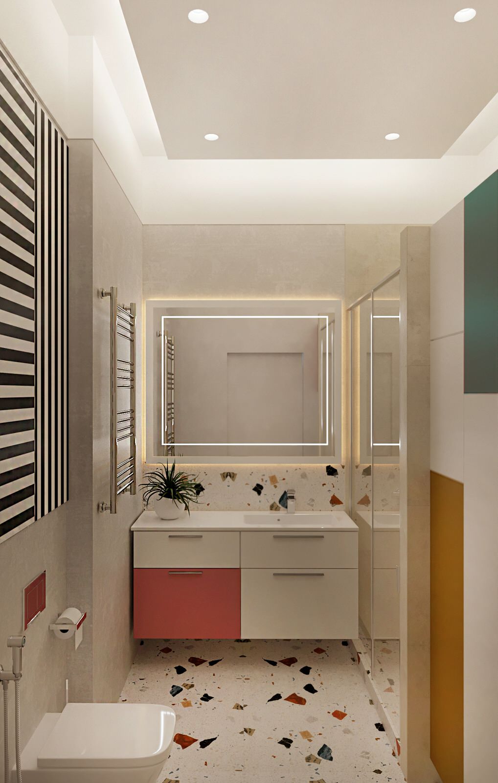 Яркий интерьер квартиры 48кв.м.