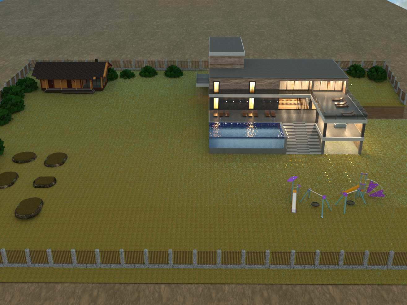 Вилла с бассейном