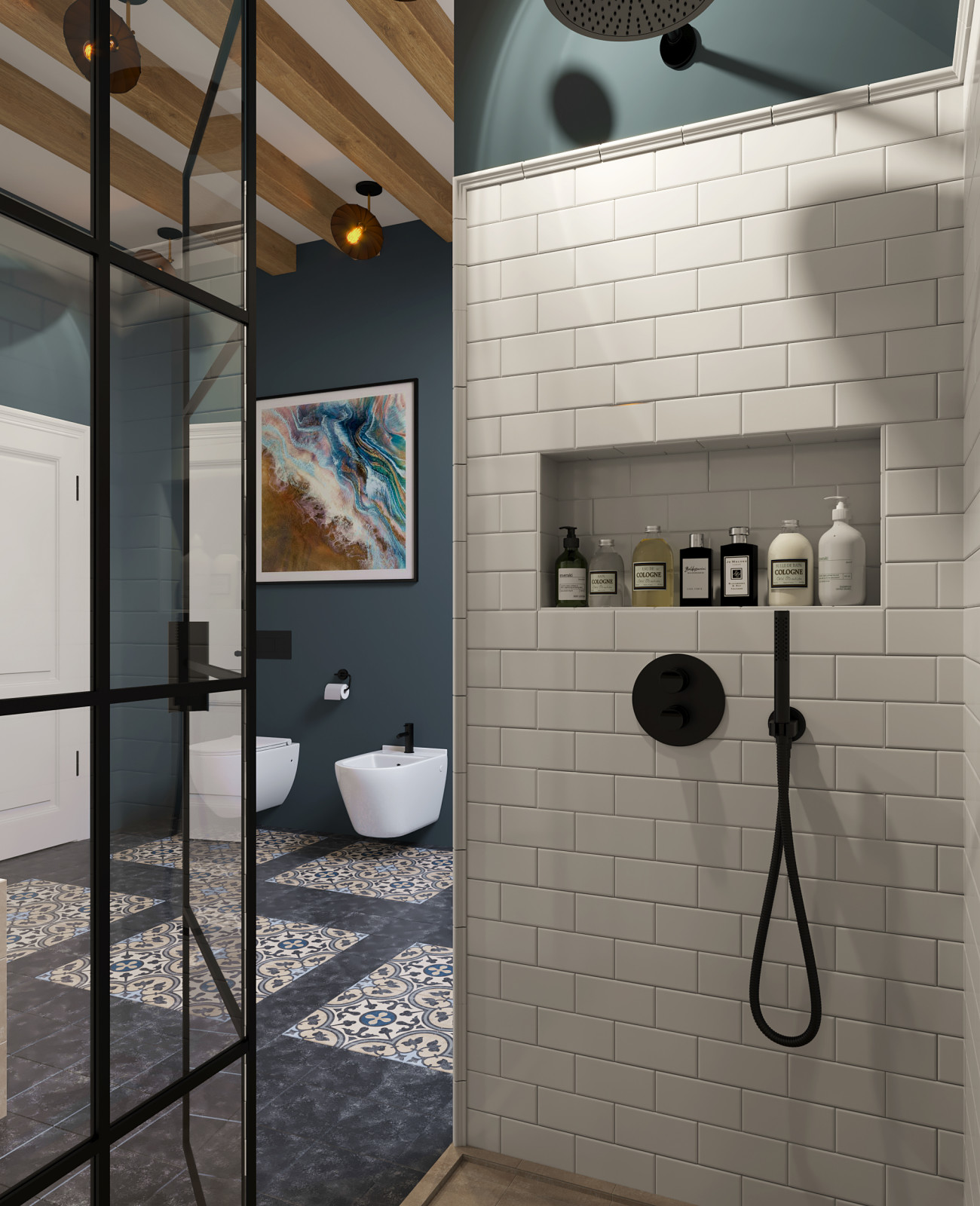 мастер-ванная. визуализация