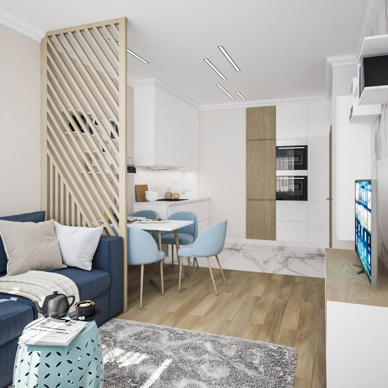 Небольшая уютная квартира для молодой семьи