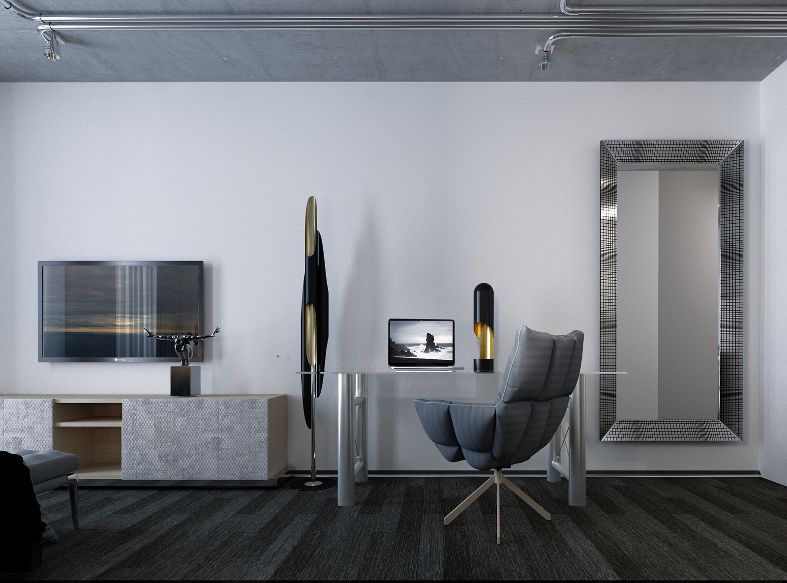 Номер SMART в стиле хай-тек в апарт-отеле PRIME RESIDENCE