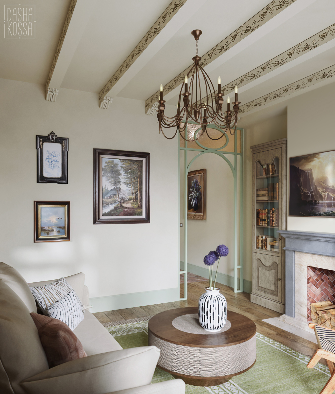 Fairy Countryside. Трехуровневая квартира для сказочной загородной жизни