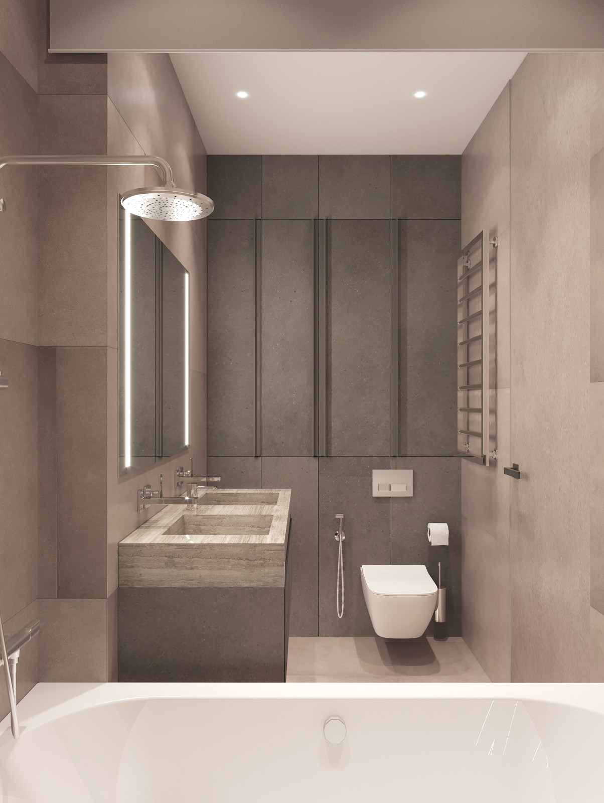 Дизайн интерьера квартиры в современном стиле в ЖК Вандер Парк