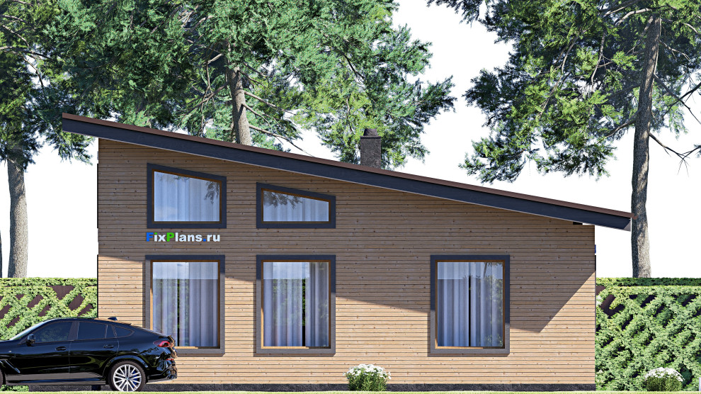 Проект одноэтажного дома 12х8м S67м2 F-17531