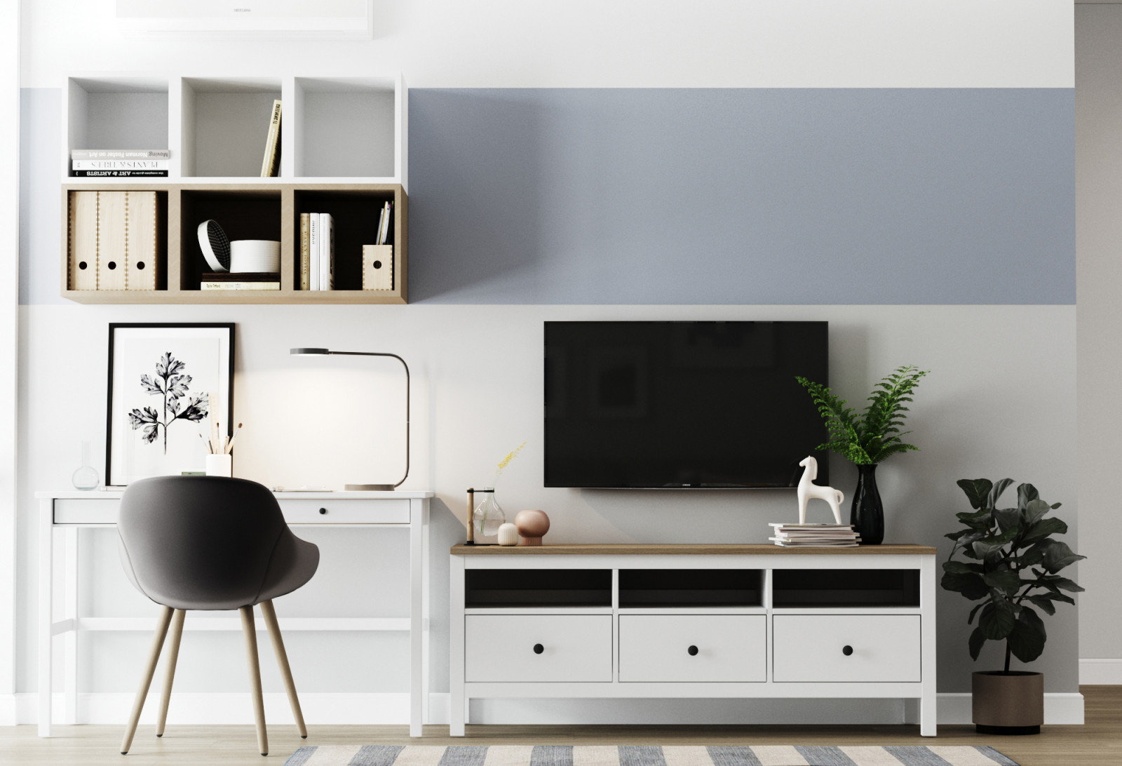 Дизайн-проект для молодой девушки 45,кв.м