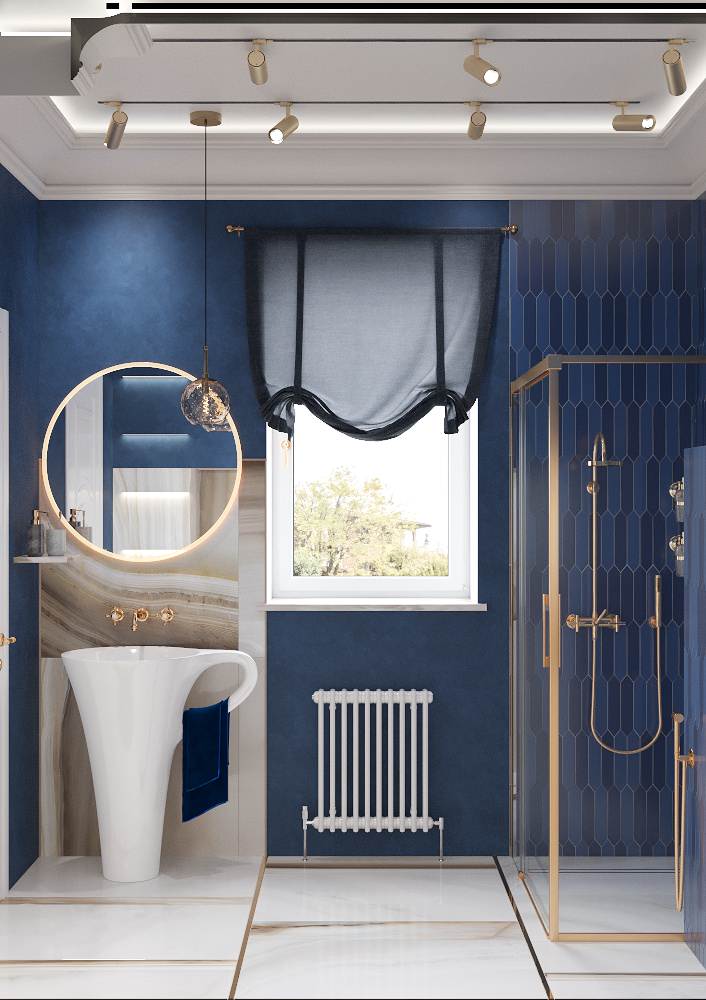 Санузел в доме посёлка Бристоль