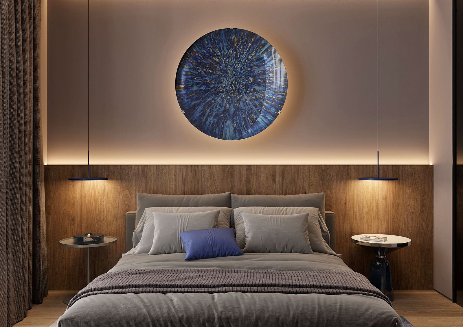 Спальня с цветом Электрик  Bedroom in Electic Colore