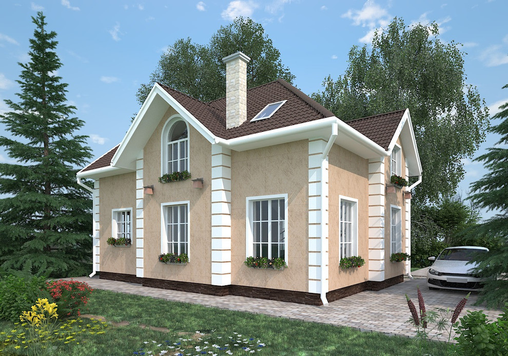 Обложка проекта: Коттедж в классическом стиле