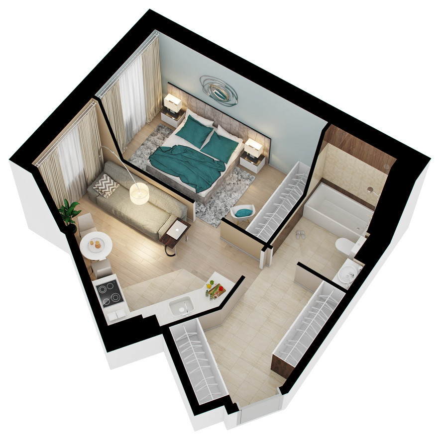 3D планировки от студии "Уютная Квартира"