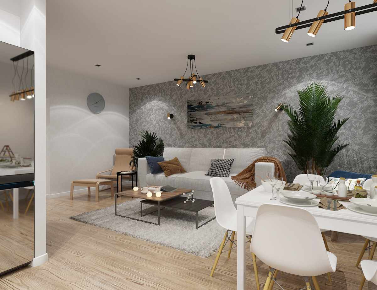 Дизайн-проект квартиры в районе Серебрянный берег г.Омск