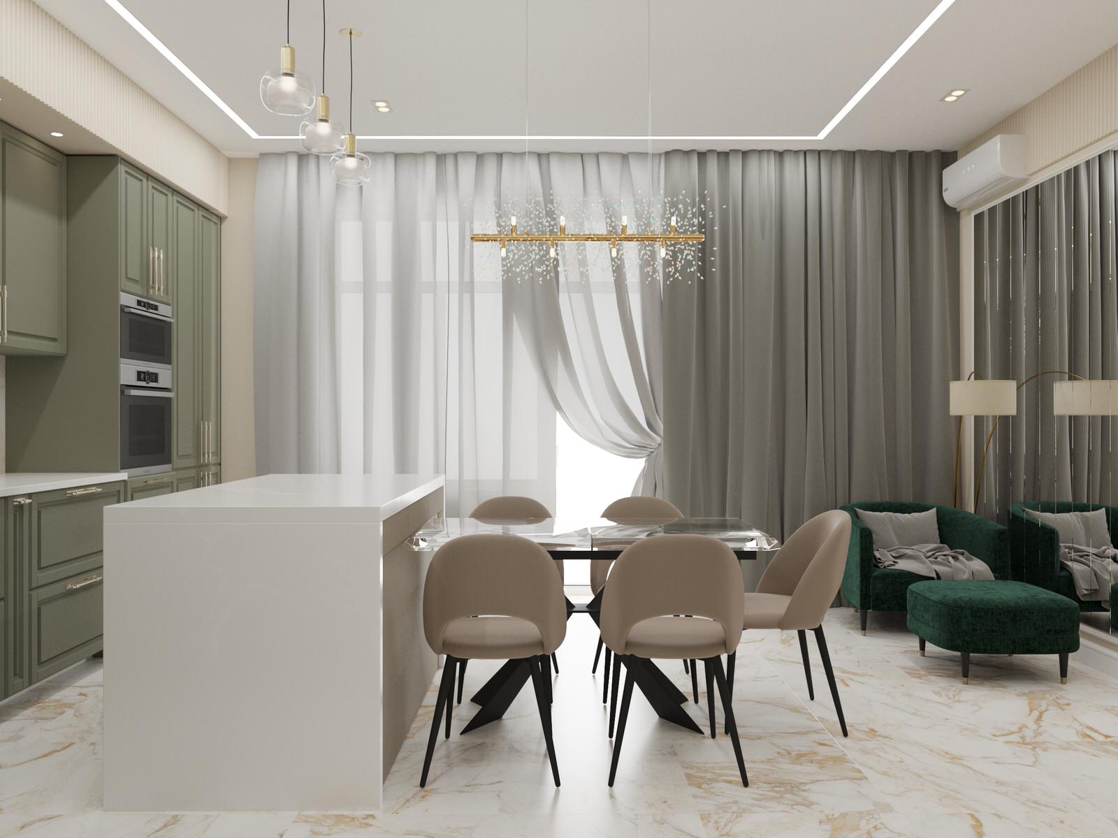 Кухня с островом