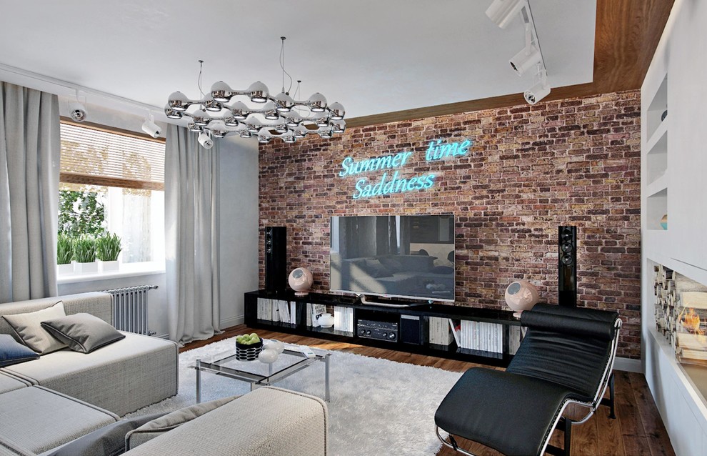 Мужской интерьер в стиле лофт.