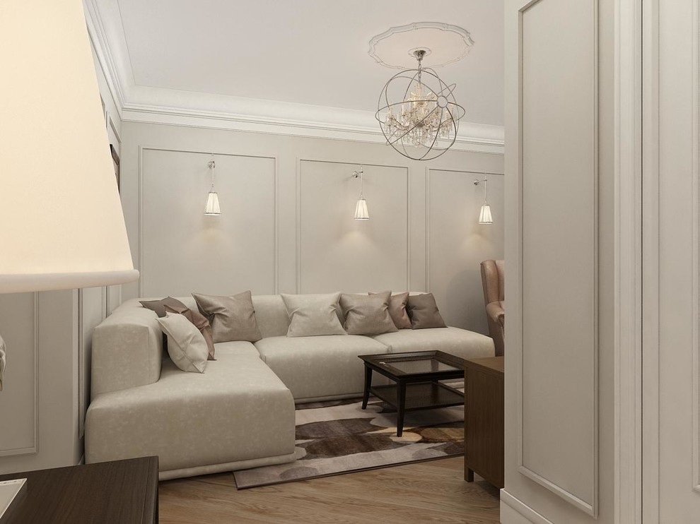 Квартира с белой спальней