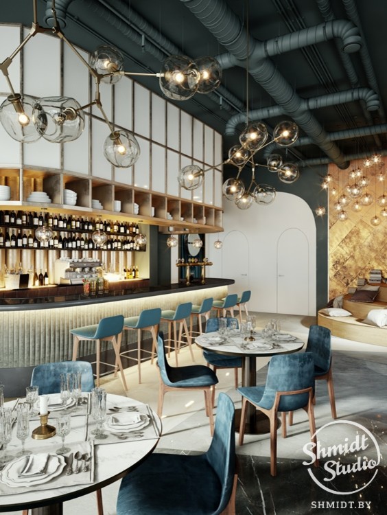 Проект интерьера Cafe