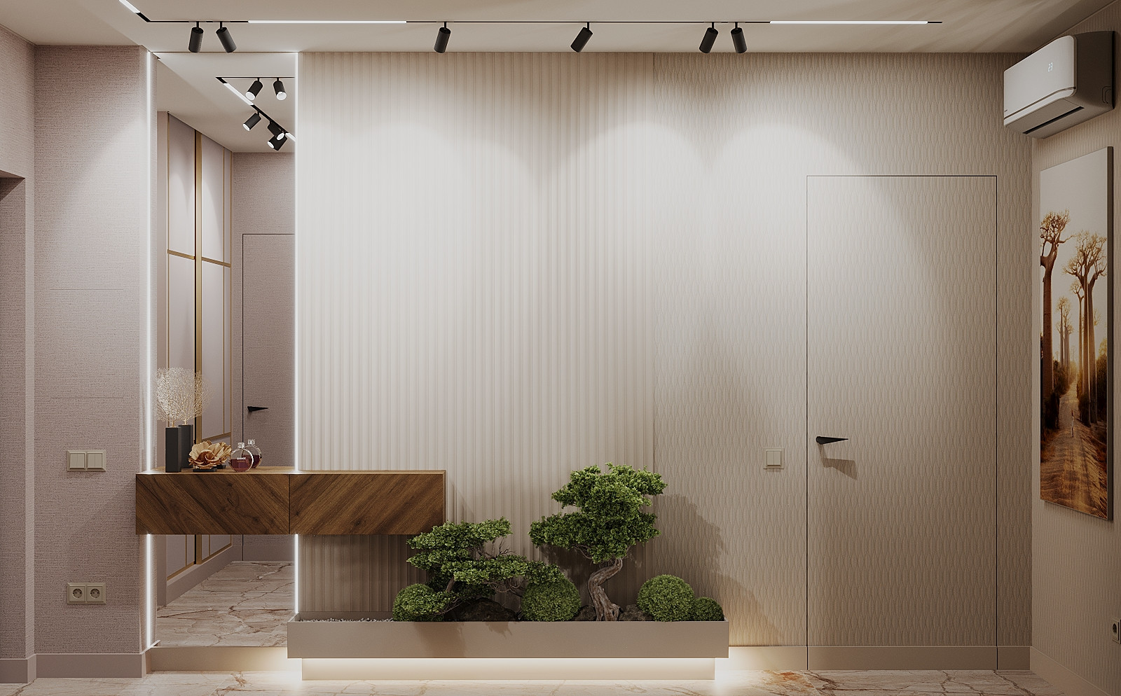 Интерьер 4-ёх комнатной квартиры_ "EHTNO TERRA_COTTA"