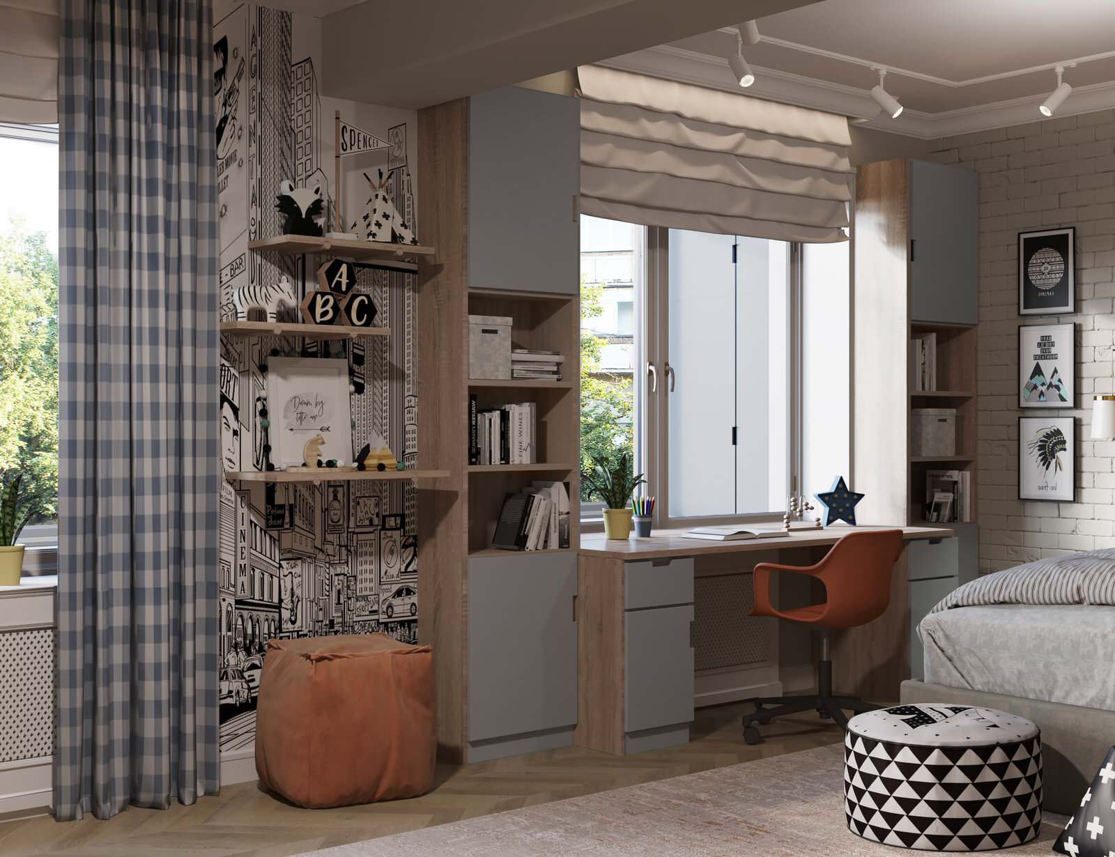 Мягкий эклектичный интерьер квартиры 205 кв.м.