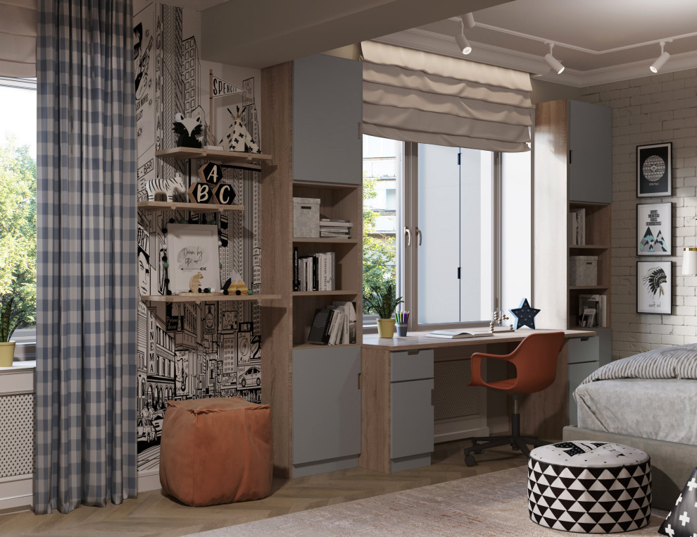 Мягкий эклектичный интерьер квартиры 205 кв.м.