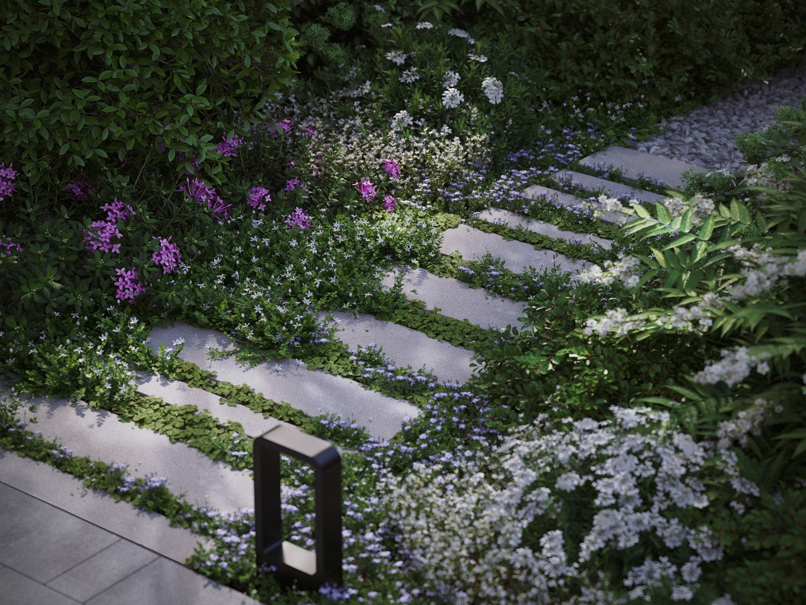 Городской современный сад