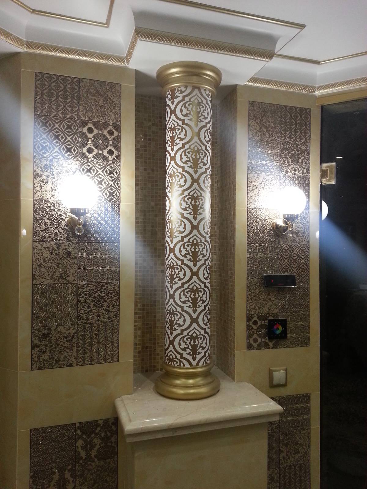 декоративная роспись хаммам в индивидуальном жилом доме