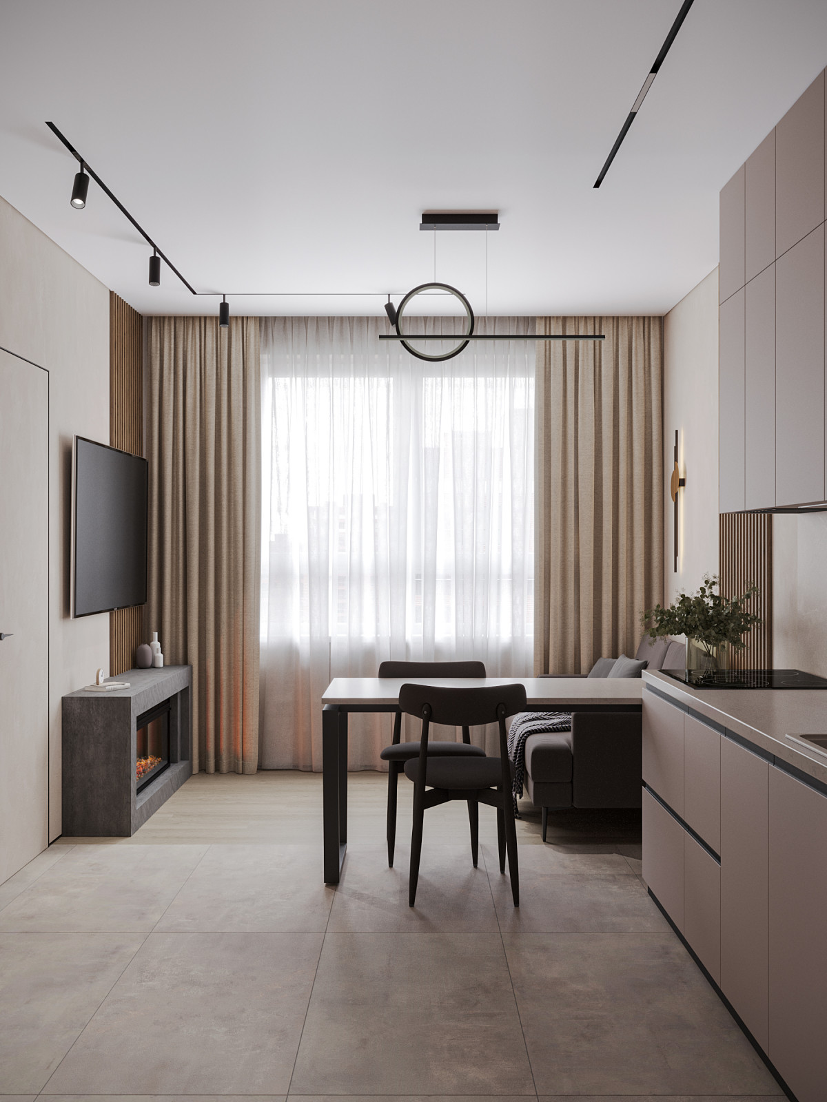 Кухня-гостиная