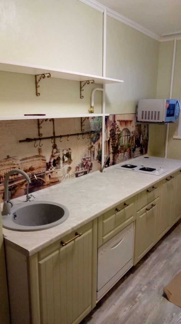 Маленькая кухня Прованс 4,5 м.кв.