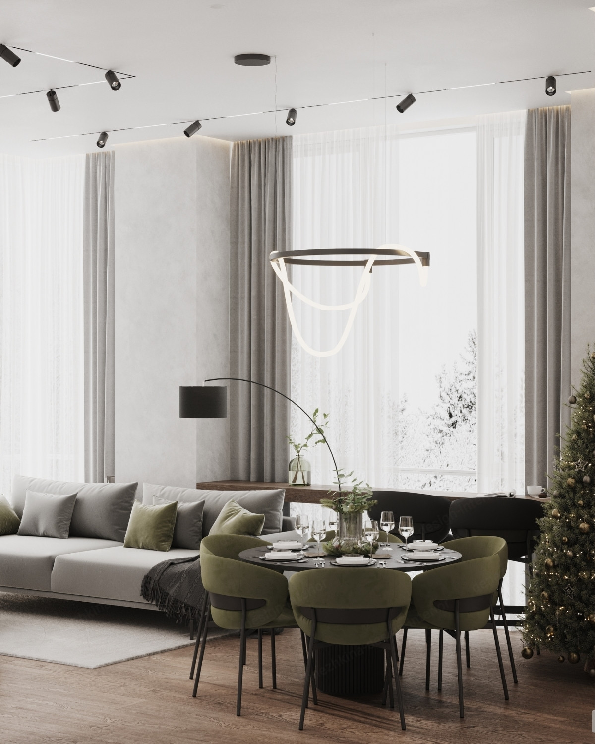 Дизайн проект 3 комнатной квартиры - ЖК ЗИЛАРТ