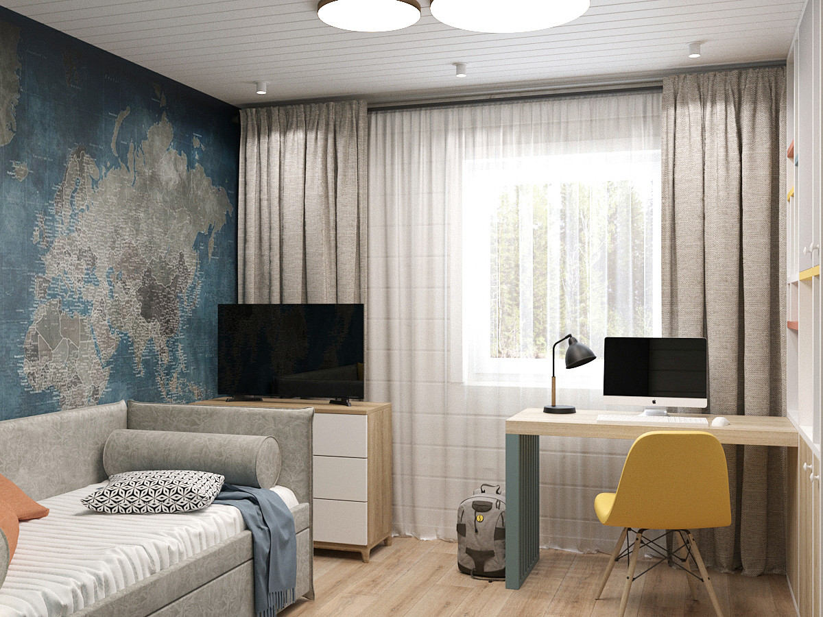 Интерьер деревянного дома