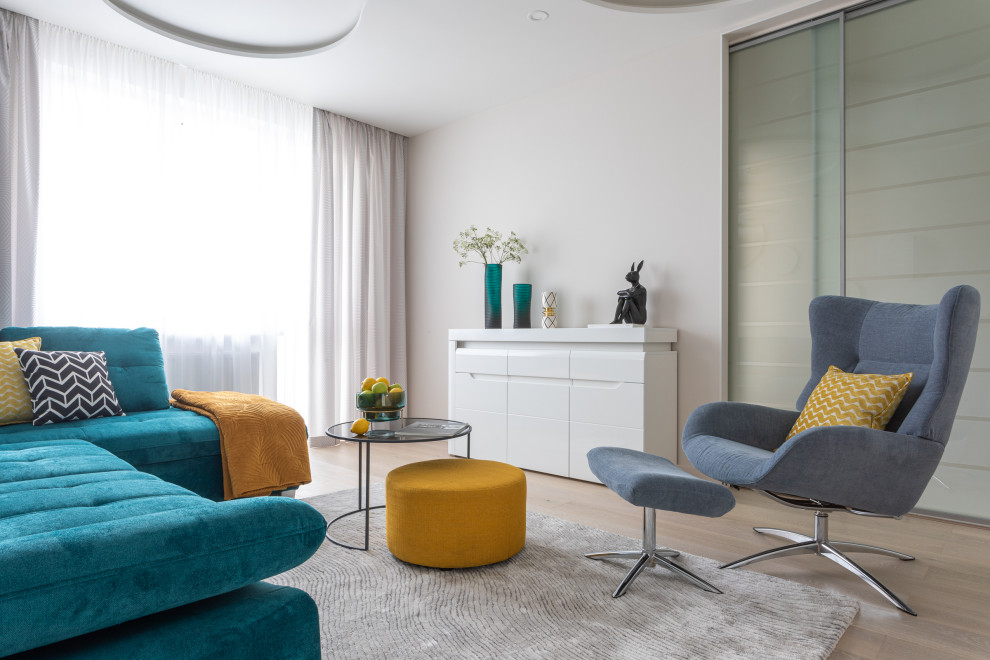 яркий интерьер квартиры 71 кв.м. в г. Калининграде