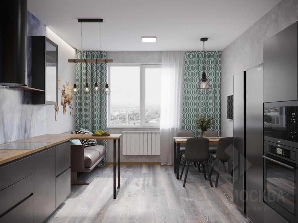 Дизайн-проект 2-комнатной квартиры 65 кв.м в ЖК «Лучи»