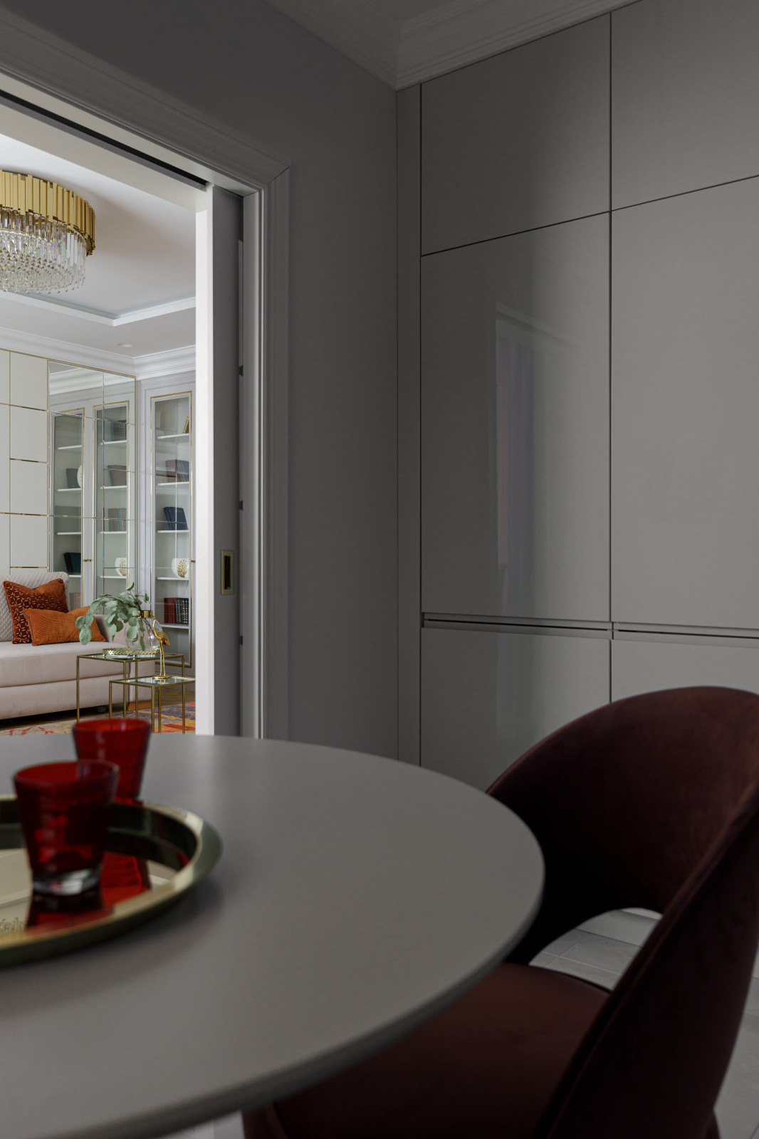 Квартира 125м2 | GOLD ACCENT | Неоклассика и модерн с латунными акцентами