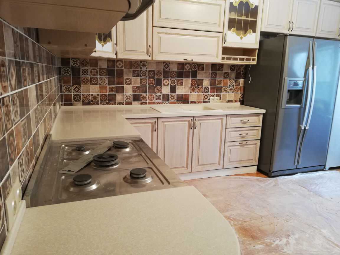 Столешница из акрилового камня ЖК Бутово