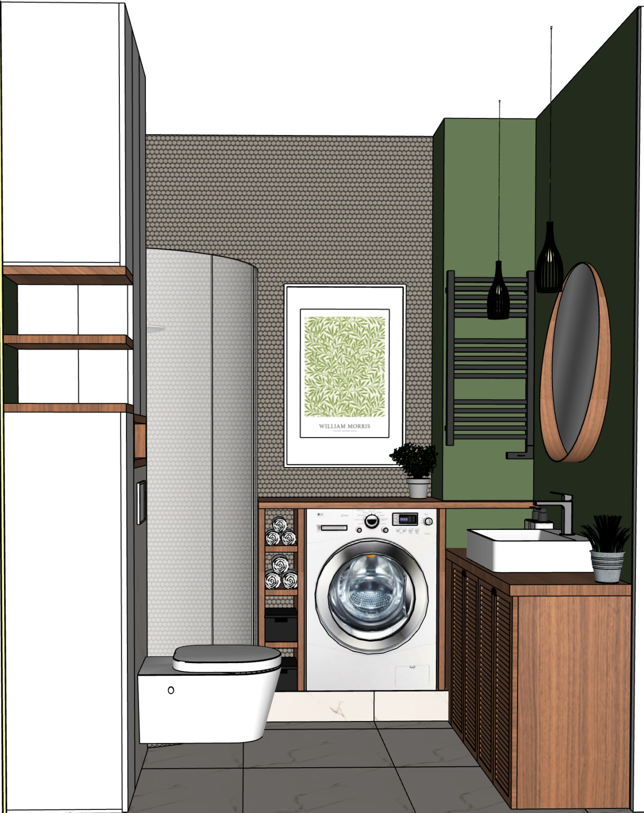 Санузел 3,8 кв.м на Лиговском проспекте (ЖК Первый Квартал).