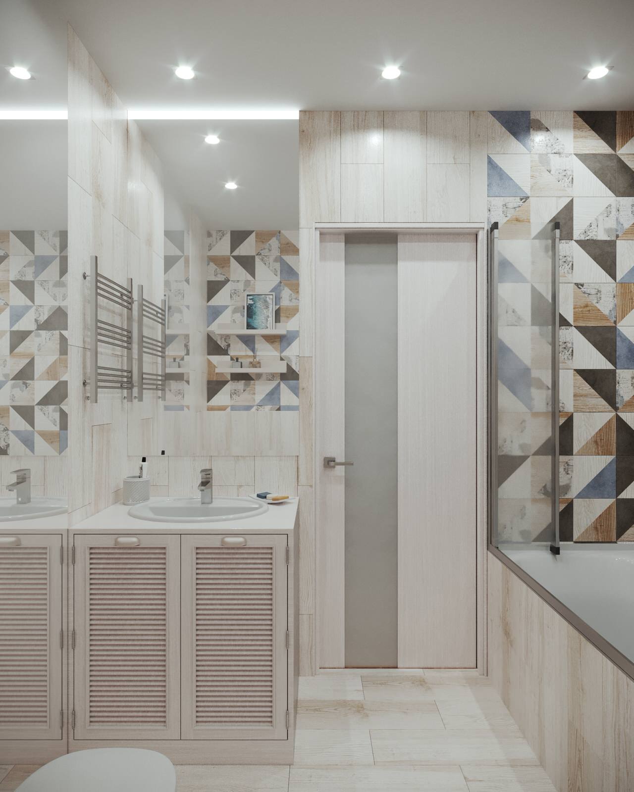 Проект интерьера двухкомнатной квартиры в стиле сканди