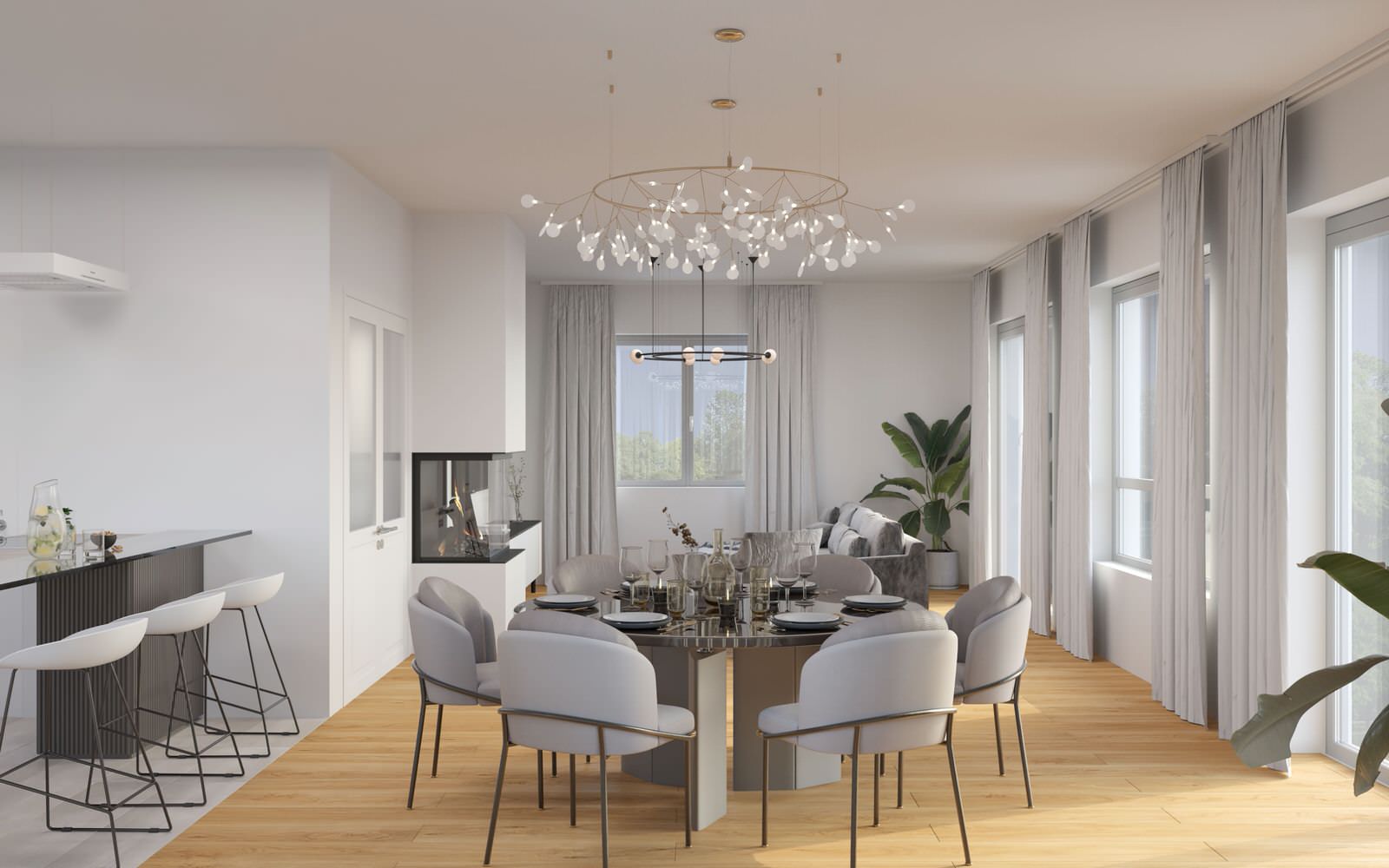 Riemerling, Außen und Innenvisualisierung, inklusive 3D Grundrissen