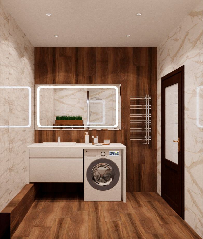 Мужская квартира в шоколадных тонах