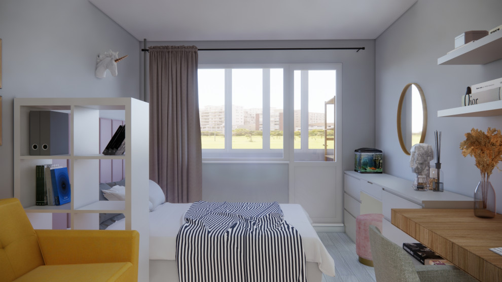 Скандинавская однушка с яркими акцентами