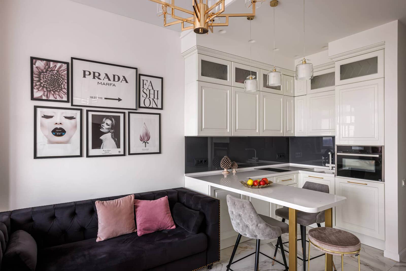 Дизайн и ремонт квартиры в ЖК «Хедлайнер» — Высокая мода