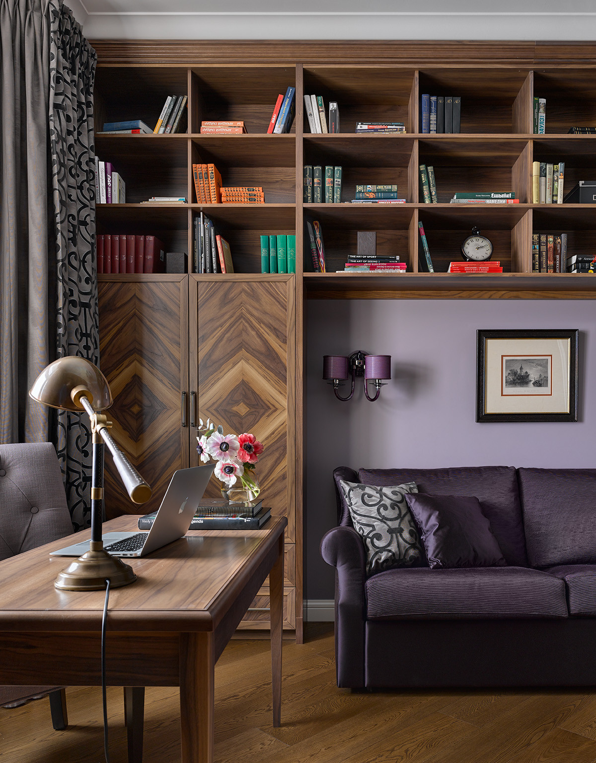 Houzz тур: Традиционный московский интерьер на 37-м этаже новостройки